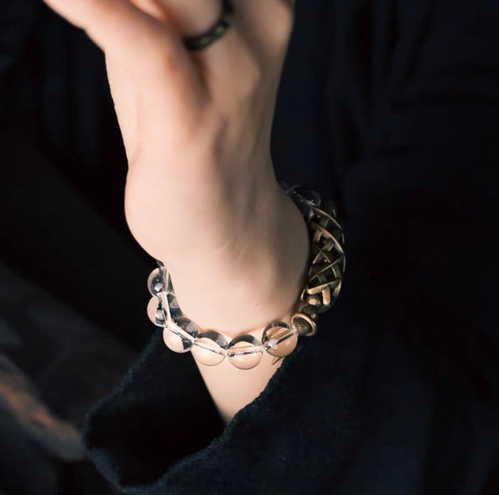 Clarity Energy Brass Quartz Bracelet