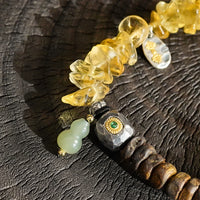 Wealth & Prosperity | Light of Prosperity Citrine Agarwood Bracelet
