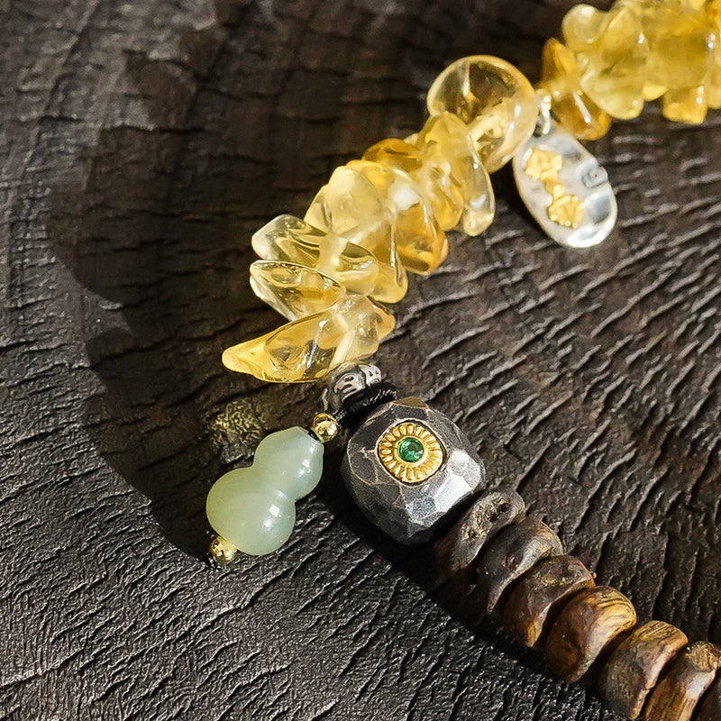 Wealth & Prosperity | Light of Prosperity Citrine Agarwood Bracelet