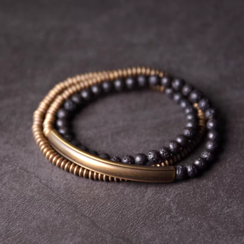 Healing & Wellness | Inner Balance Volcanic Stone Bracelet