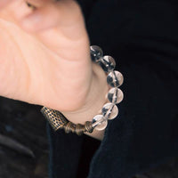 Serenity Energy Clear Quartz Brass Bracelet