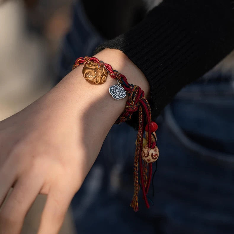 Love Energy Tibetan Handwoven Cotton Bracelet