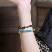 Serenity Energy Ebony Blue Chalcedony Bracelet