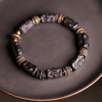 Serenity Energy Ebony Brass Bracelet