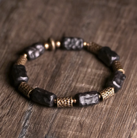 Serenity Energy Ebony Brass Bracelet