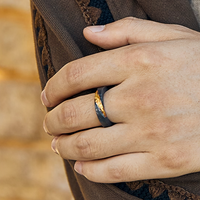 Eternal Fire Silver and Gold Ring