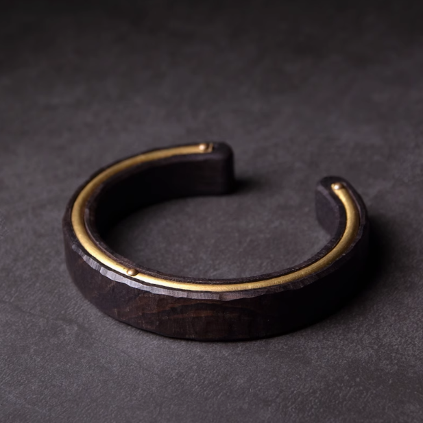 Tranquility Energy Ebony Brass Bracelet