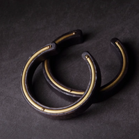 Tranquility Energy Ebony Brass Bracelet