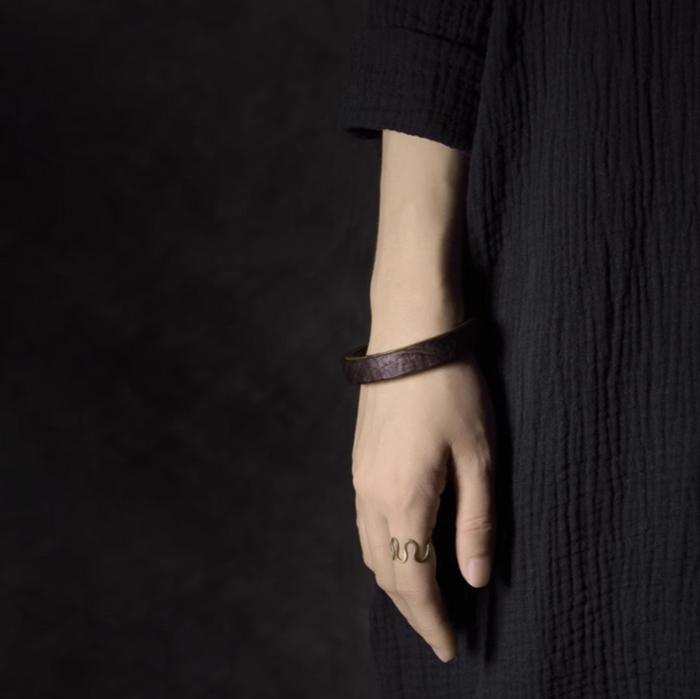 Tranquility Energy Ebony Brass Bracelet
