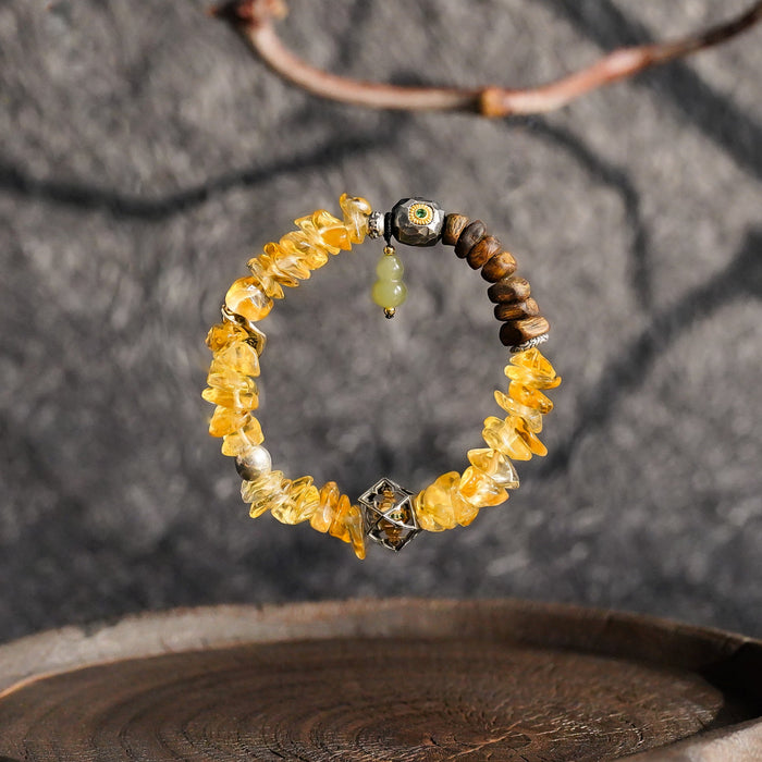 Wealth & Prosperity | Light of Prosperity Citrine Agarwood Bracelet