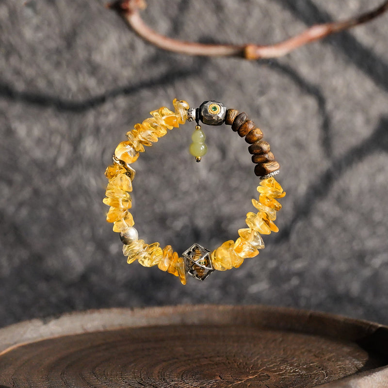 Wealth & Prosperity | Light of Prosperity Citrine Agarwood Bracelet