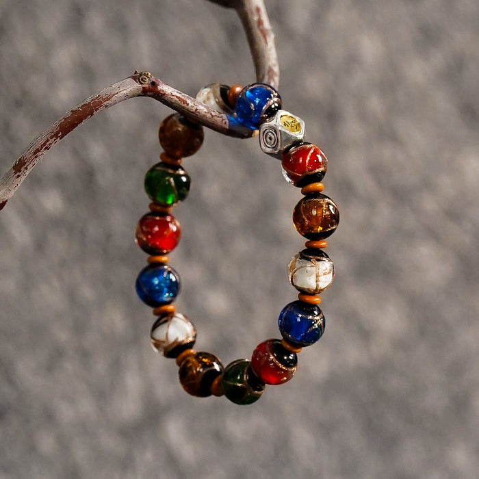 Gold Glaze Zodiac Energy Bracelet | Crafted for Inner Connection & Timeless Fortune