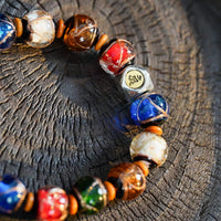 Wealth & Prosperity｜Gold Glaze Zodiac Incense Ash Energy Bracelet