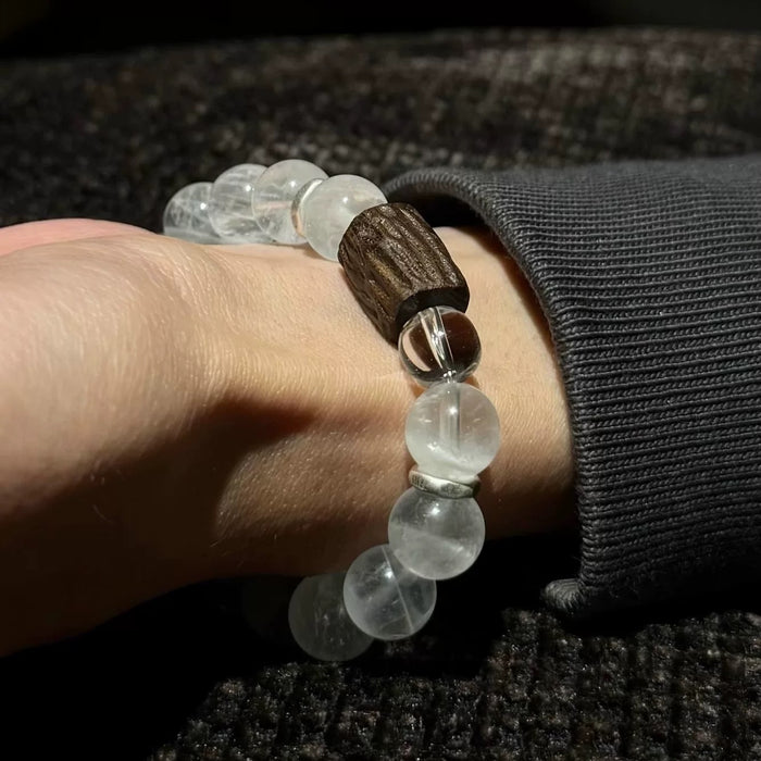 Serenity Energy Quartz Agarwood Bracelet