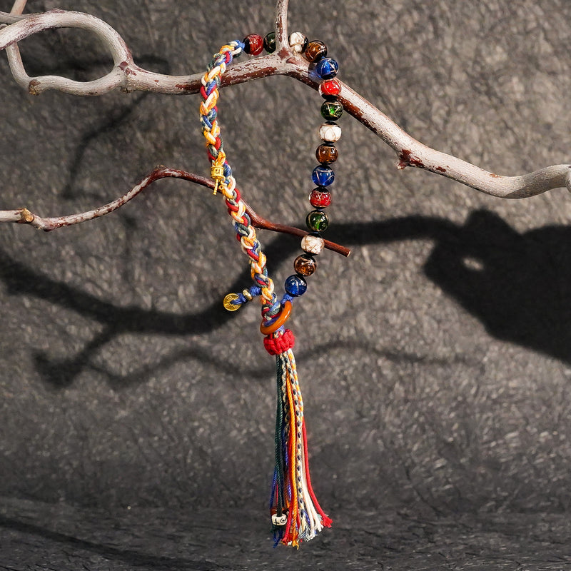 Love & Relationships | Incense Ash Crystal Double Braided Bracelet