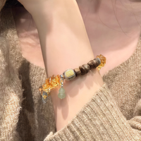 Light of Prosperity Citrine Agarwood Bracelet