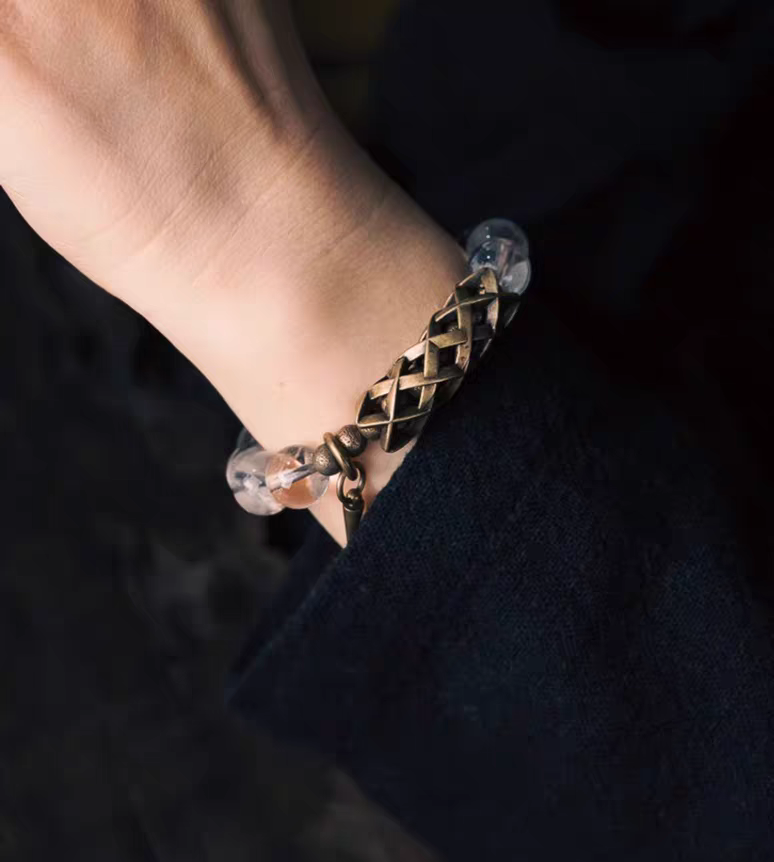 Clarity Energy Brass Quartz Bracelet