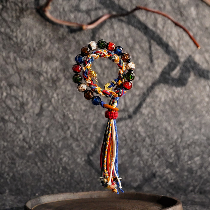 Love & Relationships | Incense Ash Crystal Double Braided Bracelet