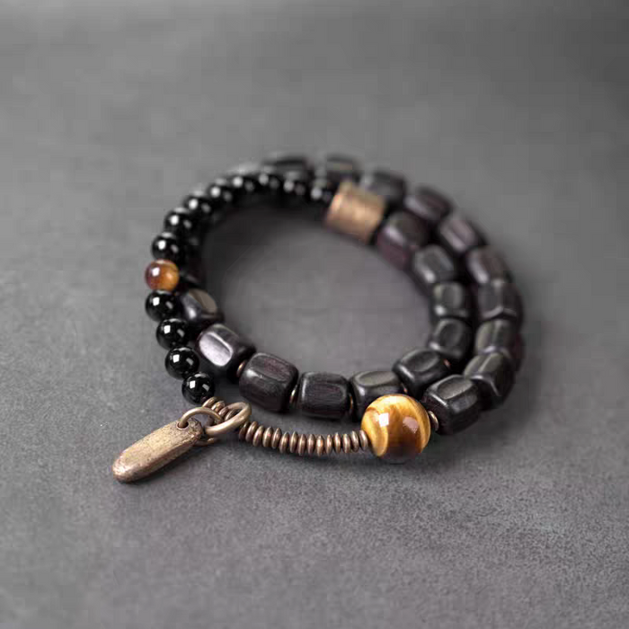 Water Element Ebony Obsidian Bracelet