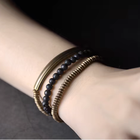 Healing & Wellness | Inner Balance Volcanic Stone Bracelet