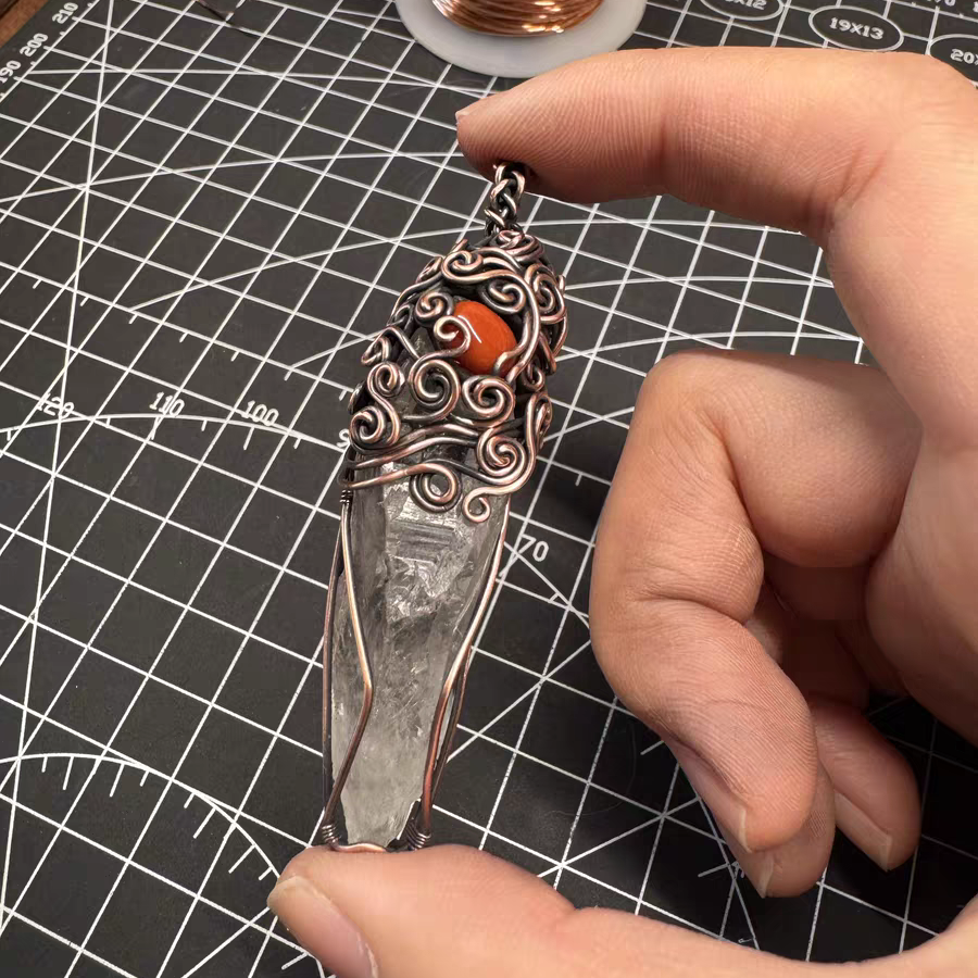 Protective Energy Crystal Rough Stone Pendant
