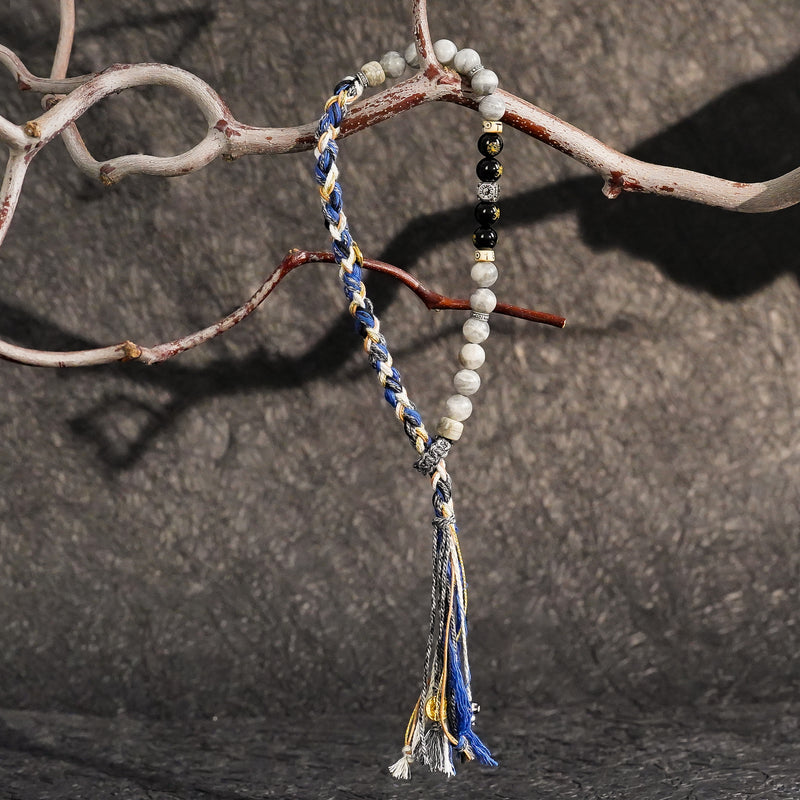 Confidence & Strength | Inner Force Labradorite Obsidian Bracelet