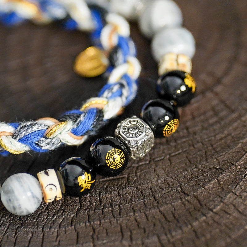 Confidence & Strength | Inner Force Labradorite Obsidian Bracelet