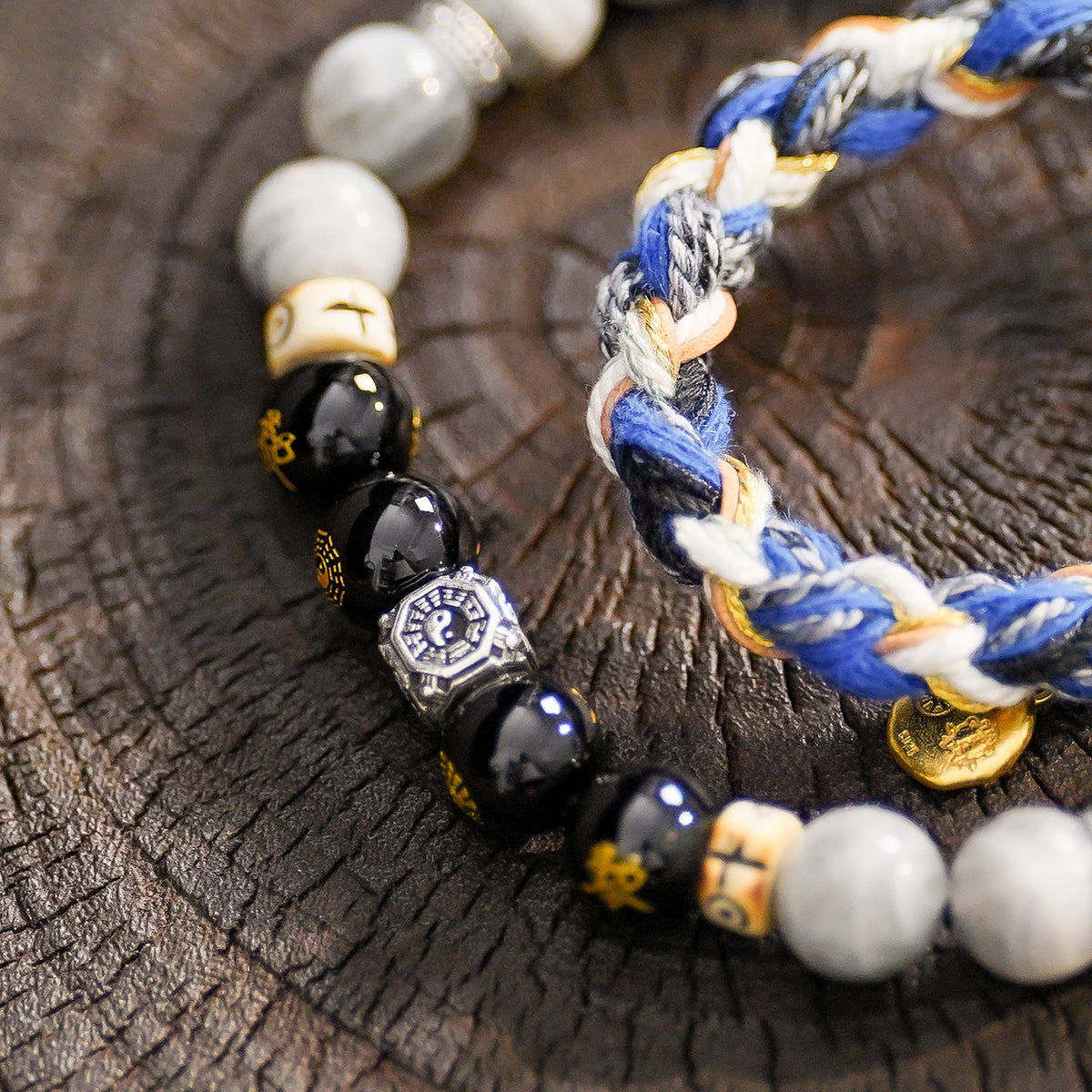 Confidence & Strength | Inner Force Labradorite Obsidian Bracelet