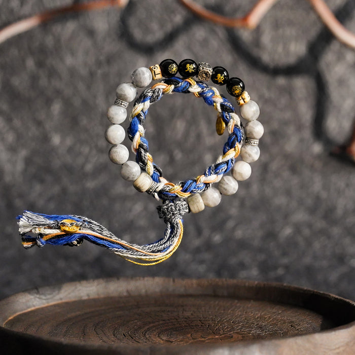 Confidence & Strength | Inner Force Labradorite Obsidian Bracelet