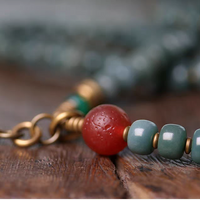 Wisdom Energy Green Shade Bodhi Root Bracelet