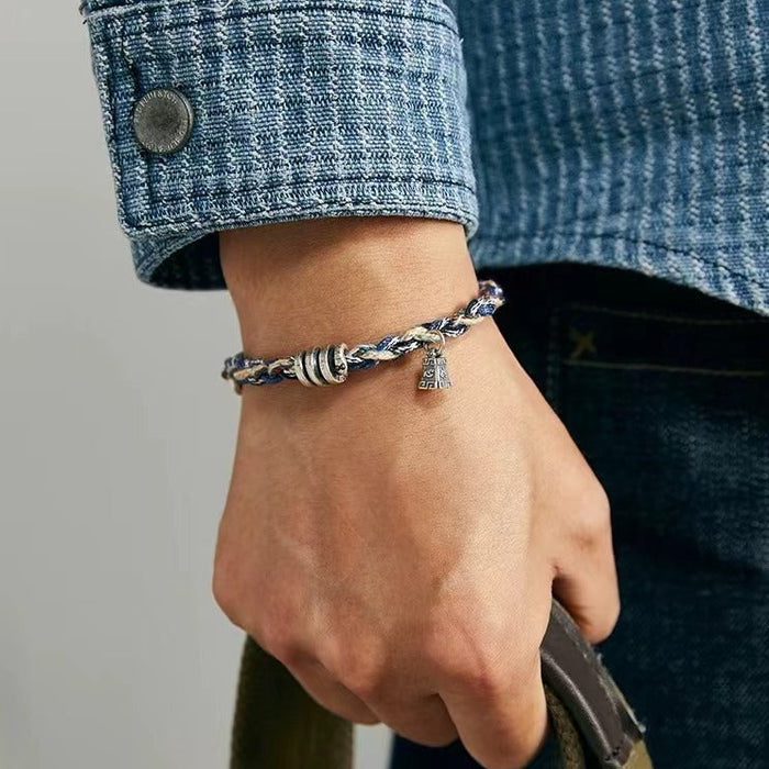 Fortune Energy Handwoven Silver Bracelet