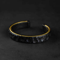 Peace & Calm | Black Ebony and Brass Bracelet