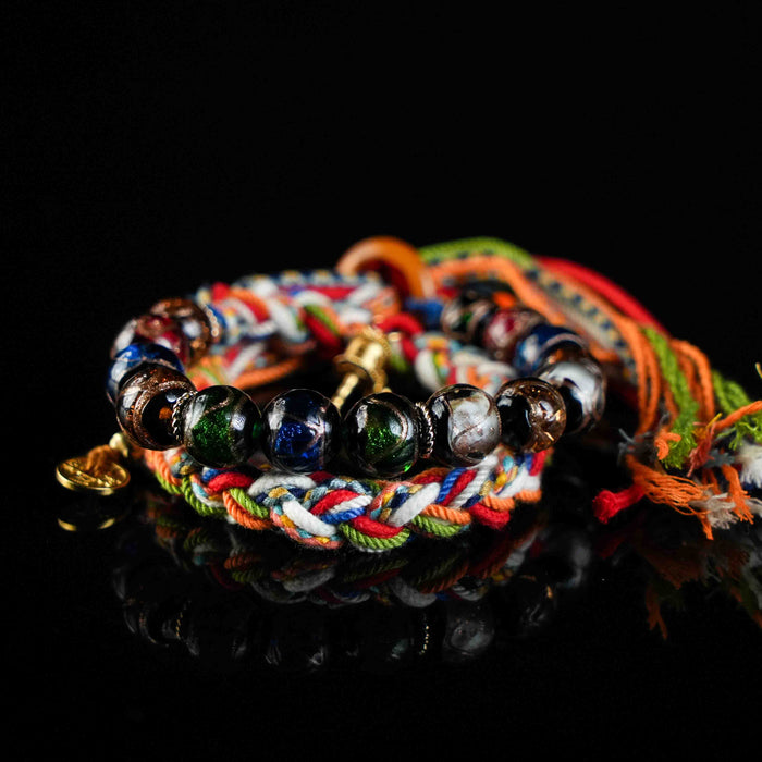 Love Energy Incense Ash Crystal Double Bracelet