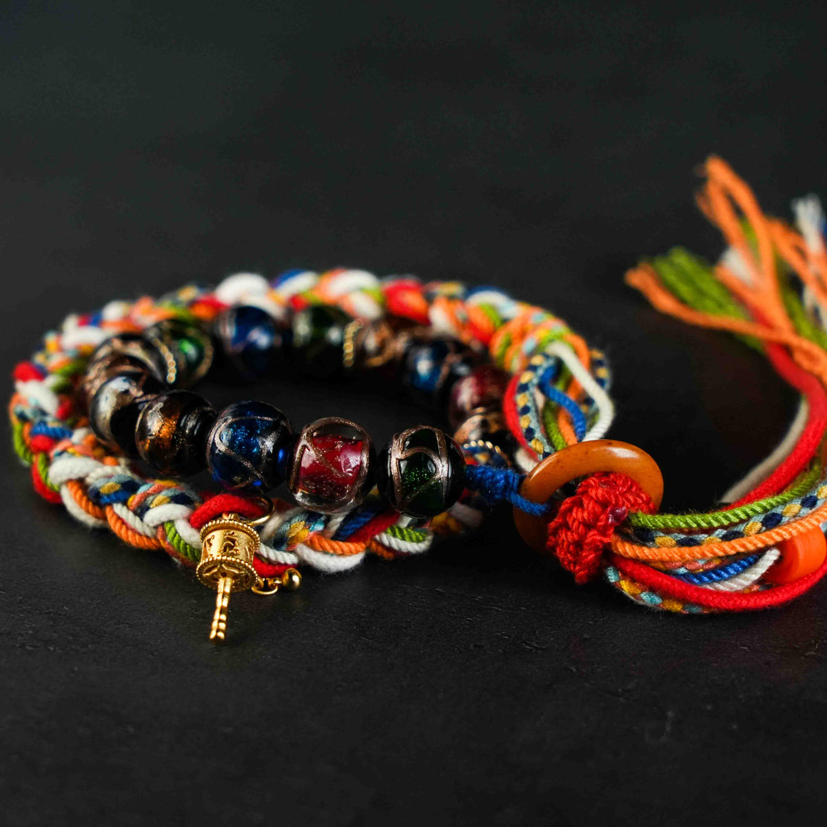 Love Energy Incense Ash Crystal Double Bracelet