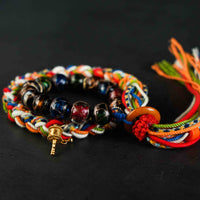 Love Energy Incense Ash Crystal Double Bracelet