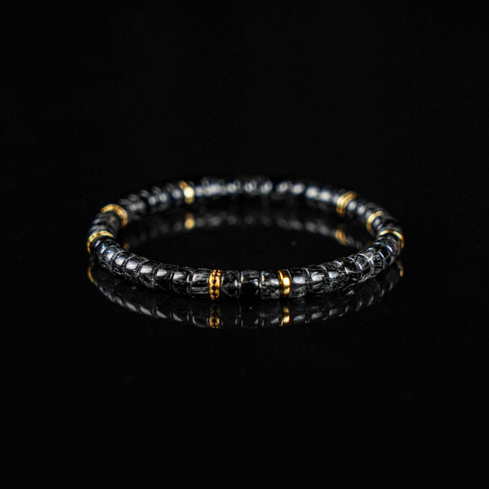 Protection | Silver Guardian Black Rutilated Quartz Bracelet