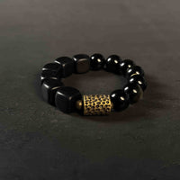 Protection | Lucky Energy Obsidian and Obony Wood bracelet