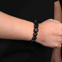 Protection | Lucky Energy Obsidian and Obony Wood bracelet
