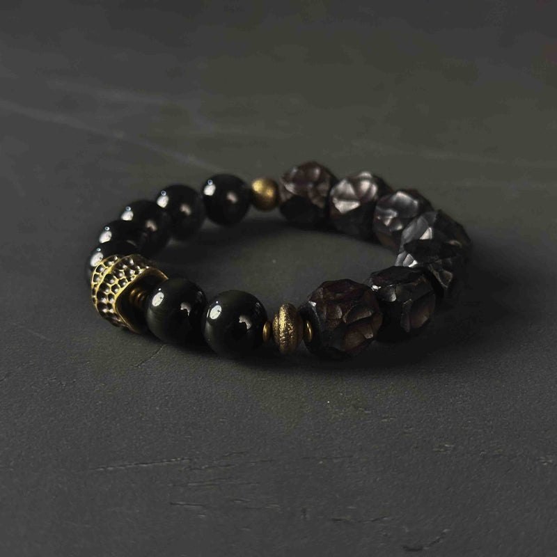 Healing & Wellness | Obsidian Shield of Energy Bracelet