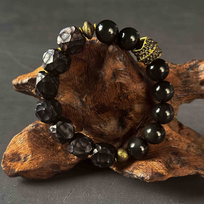 Healing & Wellness | Obsidian Shield of Energy Bracelet