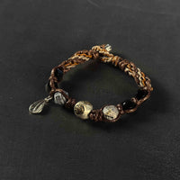 Wealth & Prosperity | Silver Aura Abundance Braided Bracelet