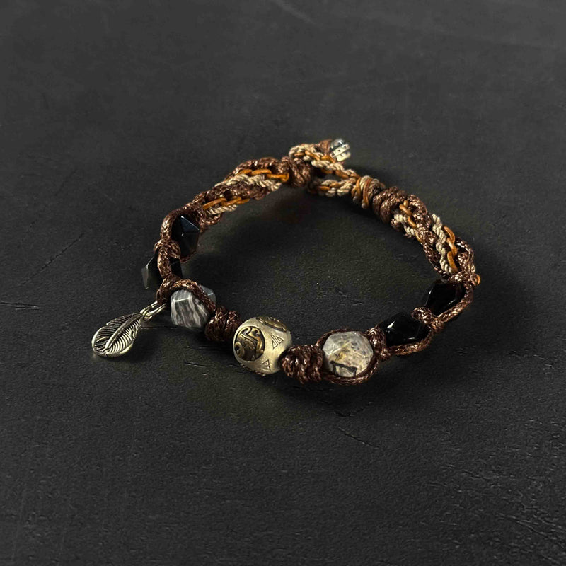 Wealth & Prosperity | Silver Aura Abundance Braided Bracelet