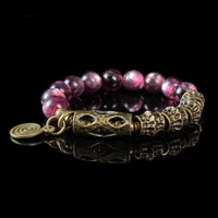 Peace & Calm | Harmony Energy Amethyst Mica Brass Copper Bracelet