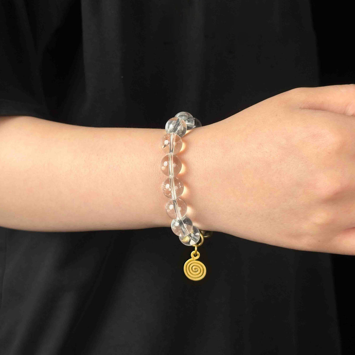 Healing & Wellness | Serenity Energy Clear Quartz Brass Bracelet