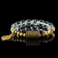 Healing & Wellness | Serenity Energy Clear Quartz Brass Bracelet