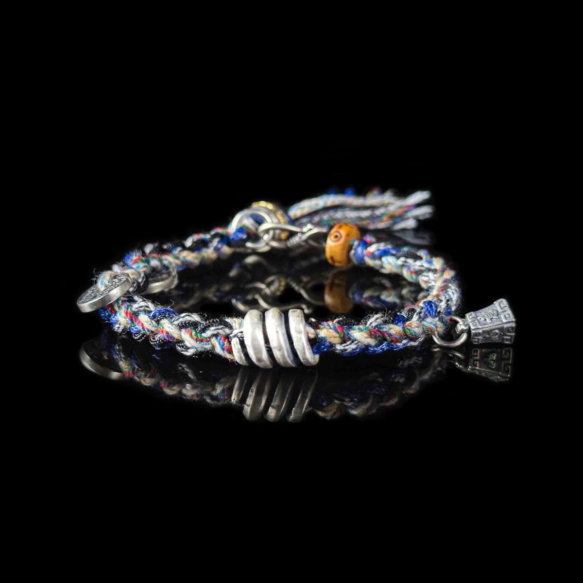 Protection | Fortune Energy Handwoven Silver Bracelet