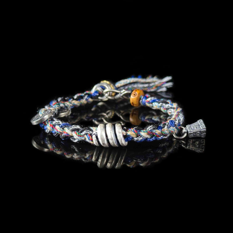 Protection | Fortune Energy Handwoven Silver Bracelet