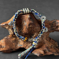 Protection | Fortune Energy Handwoven Silver Bracelet