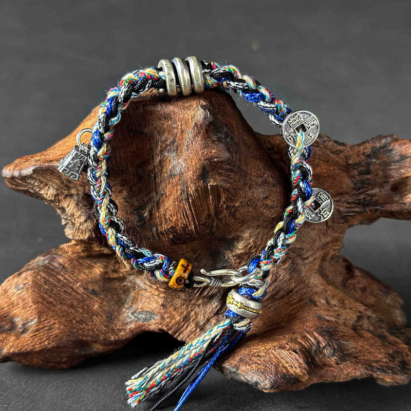 Protection | Fortune Energy Handwoven Silver Bracelet
