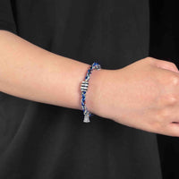 Protection | Fortune Energy Handwoven Silver Bracelet